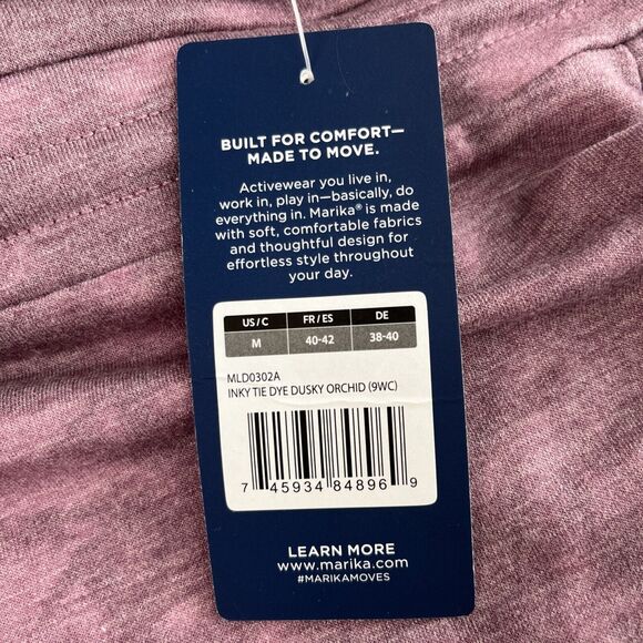 NWT Marika XXL Becca Cap Sleeve Jersey Dress Color: Inky Tie Dye Dusky Orchid - Picture 7 of 13